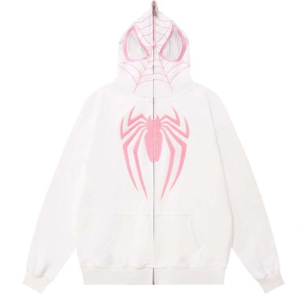 Veste d'automne à fermeture éclair complète de Style américain avec conception de Niche masculine Spider Man Cardigan à capuche zippé