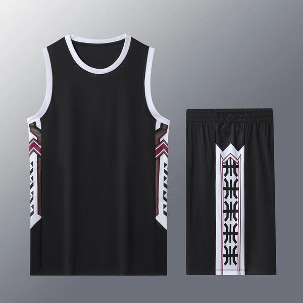 American Style Men Plus taille Balggy Basketball Jersey Suit Personnalisez l'école d'équipe d'école Training Basketball Uniforme Sportswear