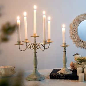 American Style Metal Candle Holders Holiday Restaurant Candlestick For Wedding Party Table Centerpieces Ornament