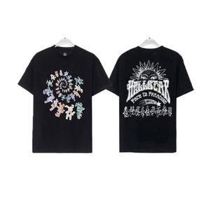 Les chemises de marque de mode américaine Hellstar Résumé Body adoptent des t-shirts à manches courtes décontractées à imprimé de haute qualité vintage de haute qualité F 49 -