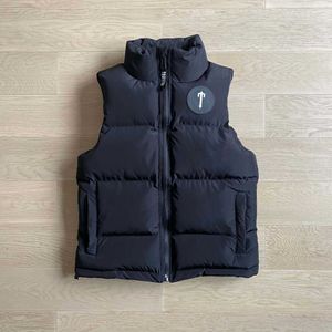 American Trapstar – gilet surdimensionné noir en coton, veste d'hiver épaisse, tendance, polyvalente