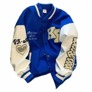 American Vintage Klein Blue hip Hop Y2K lâche hommes et femmes vêtements de baseball minces vêtements de course de rue veste 3XL 2024 nouveau Q9sx #