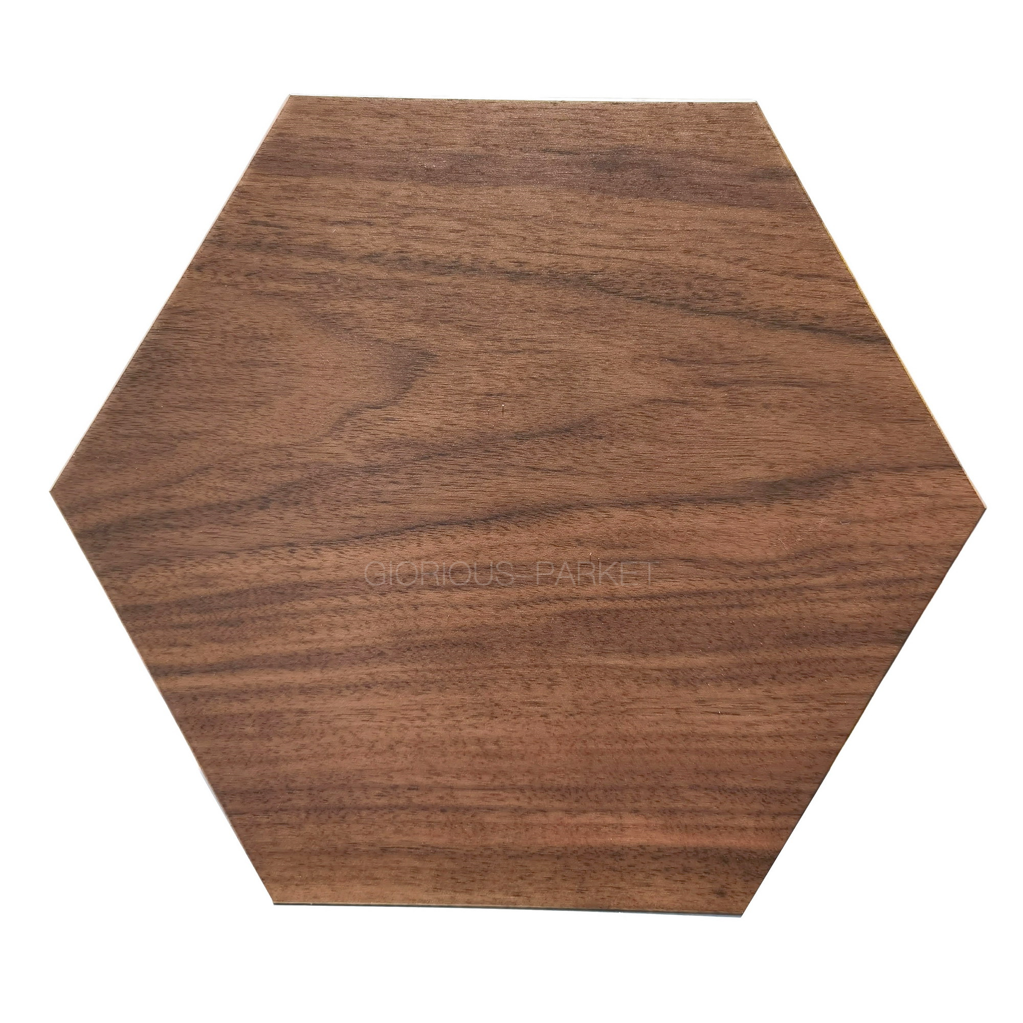 American Walnut Hexagon desle na zamówienie równoległe Dekoracja domu DECED Naturalne drewno podłogi drewniane tapeta deco luksusowe panele ścienne ręcznie robione carftsman