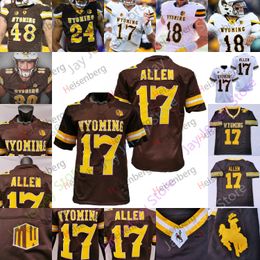 American Wear NUEVAS camisetas Wyoming Camiseta de fútbol NCAA College Sean Chambers Tyler Vander Waal Titus Swen Raghib Ismail Jr. Austin Conway Garrett Crall Trey Smith