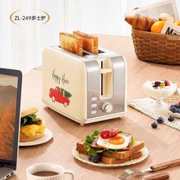 Machine à pain rétro américaine Zoran, Machine à petit-déjeuner Sandwich, petit pilote de grille-pain entièrement automatique, chauffage du grille-pain