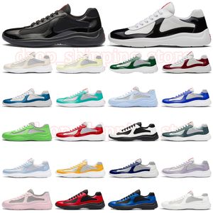 Americas Cup Casual schoenen Outdoor Heren Mesh Luxe platformschoenen loafers Lakleer Lage Top America Rubberen zool Dames Sneaker trainer zwart wit Dhgate 38-46