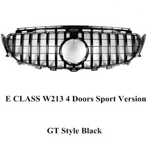 Rejillas de malla estilo AMG GT Styling Car Grill para E CLASS W213 4 puertas Sport Version 16-18 Diamond Model Front Kidney Grille