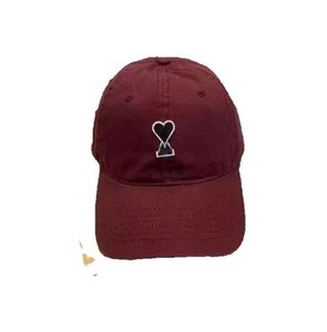 Ami Soft Top Baseball Hat voor mannen en vrouwen koppels veelzijdige mode duck tong sport casual zon vizier gebreide koude 5512ess
