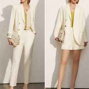 Amii minimalisme printemps été femmes costume vendu séparément officiel dame revers solide Blazer pantalon femme Shorts 12140122 220315