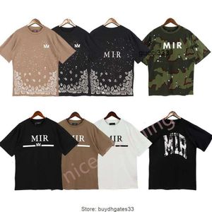 amiiri Camiseta Marca amis imiri amari hombres mujeres diseñador de lujo Tops amirl T AmiRis camisas Amirlies impresos Moda Camiseta de algodón Casual am Tees Manga corta Hola FOZT