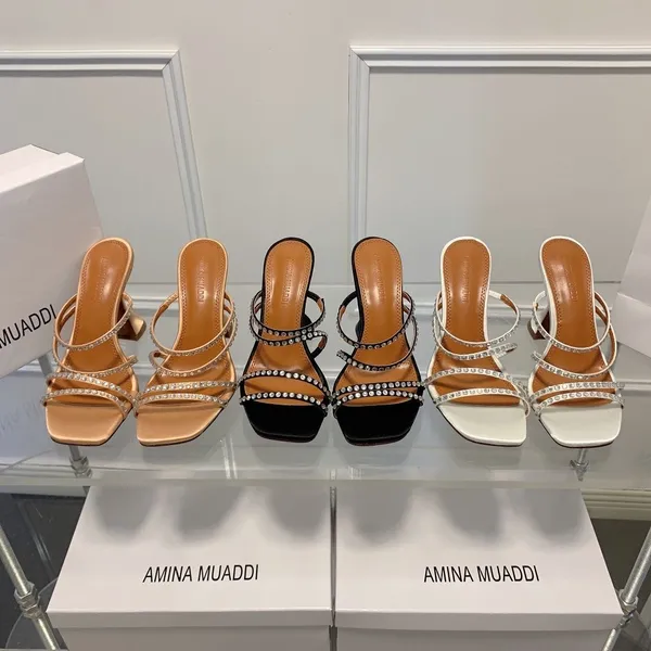 Amina Muaddi sandales haut de gamme chaussures habillées de créateur nœud papillon cristal diamant décoration Transparent PVC vin tasse talons 002