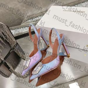 Amina Muaddi Sandals Dames Designer schoen Fashion High Heel Light Fantasy Dress Shoe klassiek