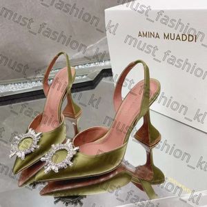 Amina Muaddi Sandals Dames Designer schoen Fashion High Heel Light Fantasy Dress Shoe klassiek