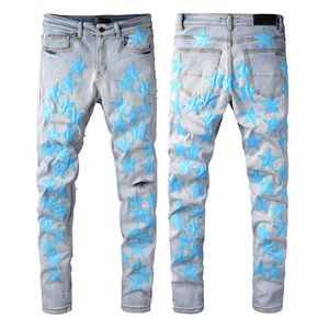 Amini Designer marque Jeans's Man Man Man Mens Mens Casual Street Leisure Fashion Denims Pantals 21