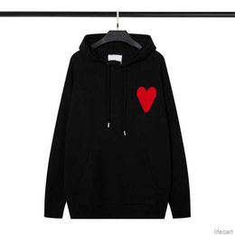 Amiparis Hoody Pull Am I Paris Sweats à capuche Tricoted Women Men Pullover Sweurshirts Big Red Black Coeur Heart Love Winter Jumper USA USE EU Streetwear Amisweater Amis L6ZV