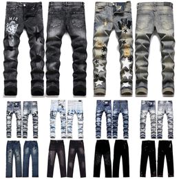 Jeans longs hommes designer hommes la taille taille 28-34 M L XL 2XL