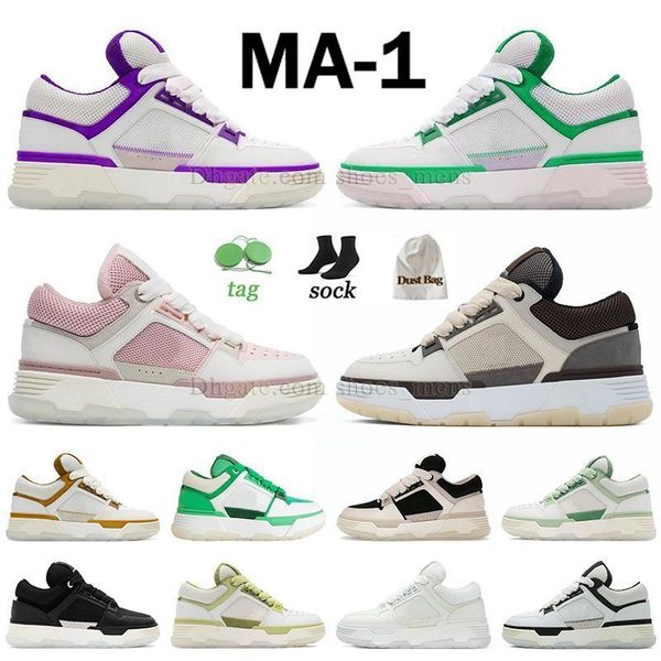 AMIRIR Zapatos casuales Rojo MA 1 2 Beige Ma1 MA2 Trainer al aire libre Dhgates White Manchas de lujo Mujer tenis Forme Diseñador Dhgate Mint Green Cream Black Zapato Sneakers