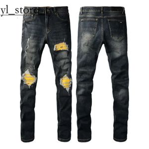 Amirir Jeans Designer de luxe de haute qualité Ksubi Jeans Street Trendy Rock Amirir Jeans Men Motocycle Broidered Denim Pantal