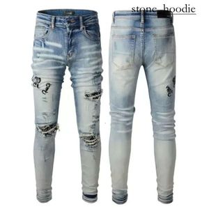 Amirir jeans luxe modemerk ontwerper jeans hoogwaardige geborduurde rock denim broek fietser streetwear amirir jeans 22 dames ksubi jeans amirir jeans mannen 2976