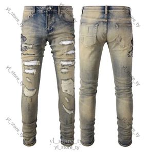 Amirir jeans de la marque de mode de luxe en jeans jeans de haute qualité Broidered Denim Pantalon Biker Streetwear Amirir Jeans 22 Rock Women Ksubi Jeans Amirir Jeans Men 7772
