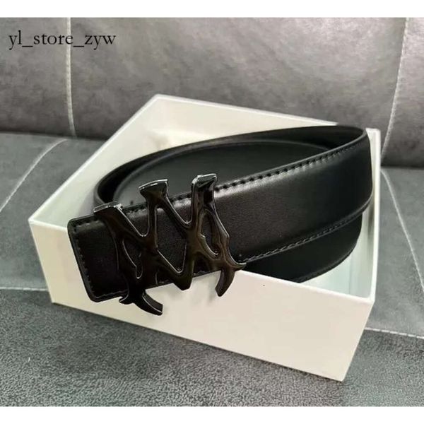 Amirir chemise ceintures ceinture de créateur pour hommes de luxe mode Amirir chaussure femmes noir métal boucle ceinture AM largeur 38 cm AM2 1982
