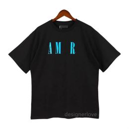 Amirir Shirt Designer Men's Plus Tees Angels Angel T-shirt PA Vêtements Spill Lettre de pulvérisation Short Spring Summer Tide Men and Women Streetwear Cotton