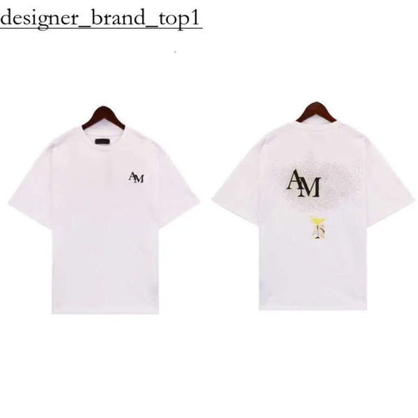 Amirir Shirt Hip Hop Streetwear Famous Designer Mens T-shirt Luxury High Quality Amirir Shirt For Lady Short Manches à manches tendance imprimées à la mode Amirir Polo 8892