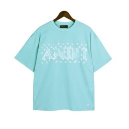 Amirir Shirt Overshirt Mens Tshirt Designer Imprimé Fashion Man T-shirt Top Quality Coton Tees Contorde