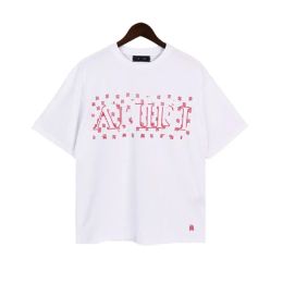 Amirir T-shirt White Tee-shirt Mens T-shirts Femmes Designers Palms Shirts Tees Polos Tops Man S Casual Coffre Letter Shirt Luxurys Vêtements Street Shorts Couchés