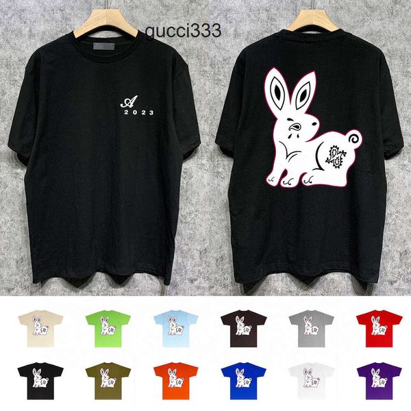 Amirirlies Rabbit Amari Amirl Amis AM Amar Miri Personalidad 2023 Camisetas para hombre Diseñador de moda Camisetas Colores Hombres Camisetas de verano Manga corta 11 Ropa para hombre S2X