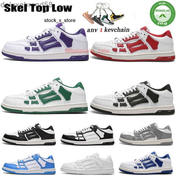 amirliness amari i amirris amii am ami Triple i irlies iiri Skel Top Low Sports Casual Sneakers Chaussures Pour Hommes Femmes Laceup Cuir Fashion Designer Bone B 18RE