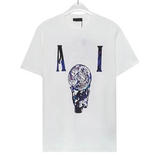 Amiris Heren Shirt Heren Designer T-shirt Bedrukken Katoen Korte mouw Ademend Zwart Wit Ronde hals Print en schip T-shirts Casual Letter T-shirt Los T-shirt XL