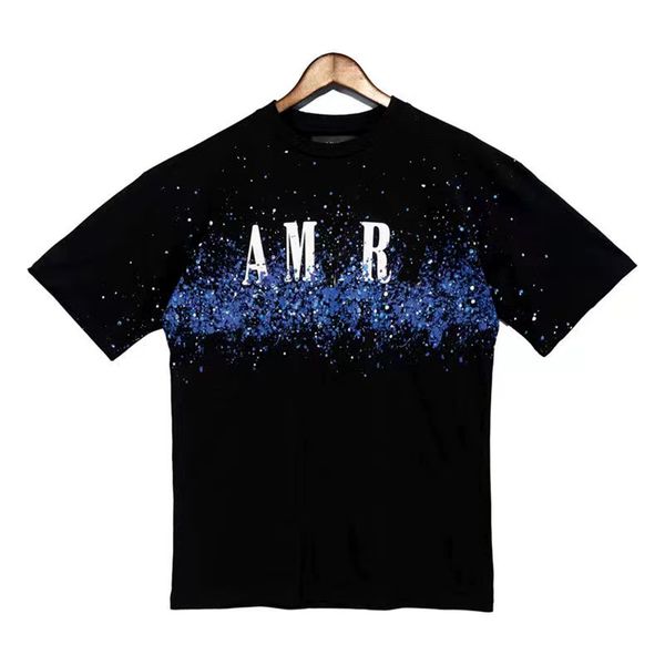 Amirs Fashion t-shirt designer t-shirt Hommes T-shirts Femmes T-shirts Marques classiques Simple et polyvalent petit décolleté Alphabet grande haute qualité