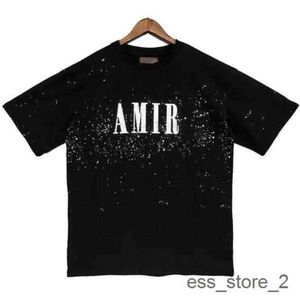 Amirs tee Zomer Amari Designer Heren T-shirts Bedrukt Mode Man Katoen Casual Dames T-shirts Korte mouw Luxe Hip Hop Streetwear 1O8W AmIrIity