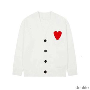 Amis Am i Paris Cardigan Pull Hiver Chaud Designer Sweat France Marque De Mode Un Mot Coeur Amour Broderie Casual Sweats À Capuche Amiparis Amisweater Aavm