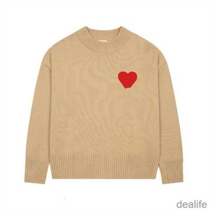 Amis Cardigan Designer Pull Am i Paris Sweats à capuche Amiparis Coeur Love Heart Jacquard Homme Femme France Marque de mode Vêtements à manches longues Pull Twxf