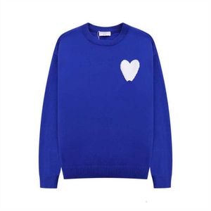 Amis Cardigan Pull Paris Designer Hombres Mujeres Amisweater Jumper Sudadera con capucha Amis De Coeur Love Jacquard Crew Cuello Suéter Moda Marca Streetwear 061l