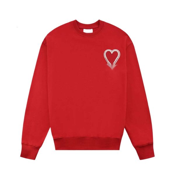 Amis Diseñador Sudadera con capucha Calidad superior 320 g Toalla Bordada Marca de moda Gran corazón Sudadera con capucha Unisex Casual Algodón suelto Sudadera con capucha de manga larga