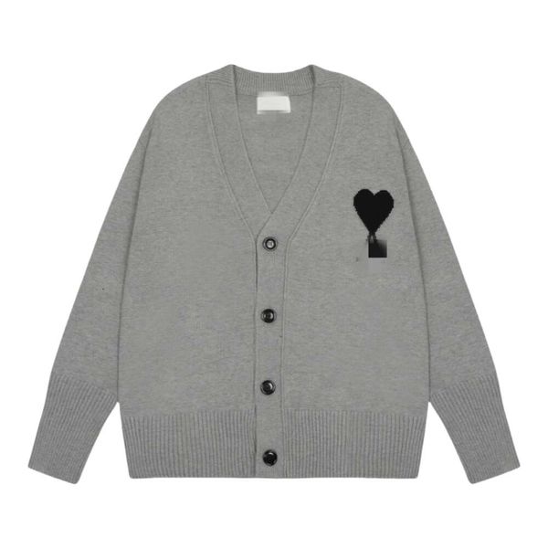 Amis-suéter de diseñador para hombre y mujer, cárdigan informal clásico con bordado de letras de amor, calidad Original, China-Chic