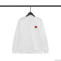 Amis Paris Heren Hoodies Sweatshirts Ontwerper Modemerk Amies De Coeur Letter Big Love Hoody Losse Eenvoudige Dames Streetwear Fpqo
