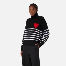 Amis suéter suéter de diseñador para mujer hombres suéter de moda Sudadera con capucha de punto Camisa de cuello alto quince colores jersey mujer suéter de punto de algodón clasificación XXXL