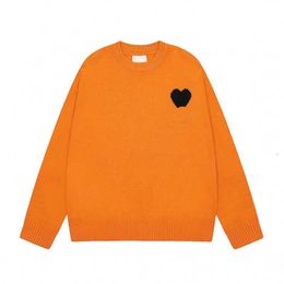 Amis Sweater Designers Amisweater Francia Paris Cardigan Moda con capucha Am i De Coeur Pull Jersey Cuello redondo Jumper Pareja Suéteres X01Y