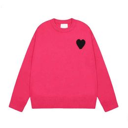 Amis Sweater Designers Amisweater Francia Paris Cardigan Moda con capucha Am i De Coeur Pull Jersey Cuello redondo Jumper Pareja Suéteres Hm56