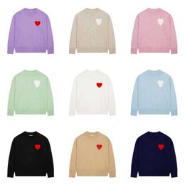 Amisweater Men Femmes Sweater Designer de mode français Cardigan Pull Shirts France Winter High Street Treat Jumper Sweat à sweat Sweat Sweat Sweat Treed Sweat