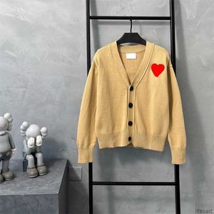 Amisweater Paris Cardigan Sweater hommes femmes pull AM I France Designer broderie coeur amour coeur Sweat tricot pull à capuche Amiparis AMIs 7CPC