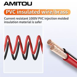 Le test multimètre Amitou mène le câble de stylo sonde universel AC DC 1000V 10A Mesurer les sondes stylo pour les pointes de fil de testeur multimètres