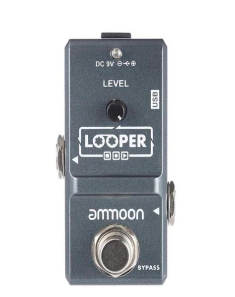 Ammoon AP09 Loop Pedal de guitarra Looper Pedal de efecto de guitarra eléctrica True Bypass sobregrabaciones ilimitadas 10 minutos de grabación 7479013