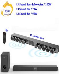 Amoi L3 L2 Soundbar Wandophanging puur hout luidspreker tv sound bar 51 home theater Subwoofer Bluetooth 3D surround sound 10 hoorn Int8674886