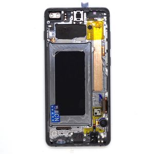 OEM -display voor Samsung Galaxy S10 plus LCD G975 Schermaanraakpanelen Digitizer -assemblage AMOLED met frame