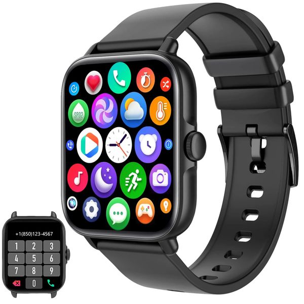 Reloj inteligente AMOLED NFC Brújula Bluetooth Llamada Música local 49 mm Hombres Mujeres Reloj inteligente para teléfonos Android e iOS Compatible Fitness Tracker con corazón